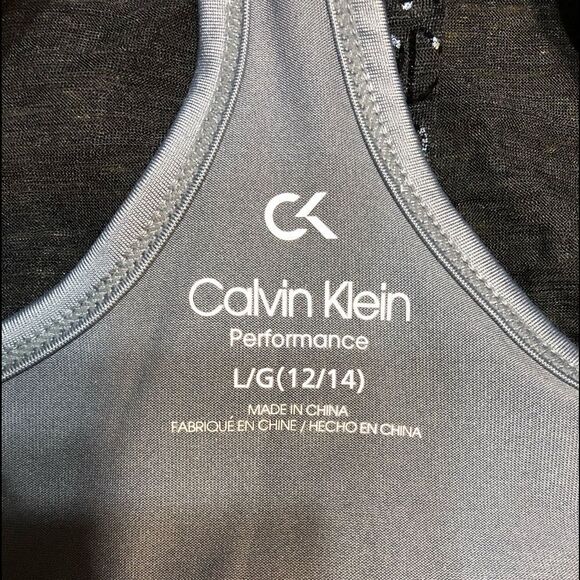 Calvin Klein workout tank. Open back 12/14 L - Picture 3 of 9